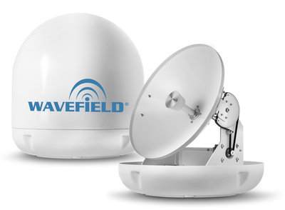 Wavefield WM-Q45 Marine Dome Quad Antenna TVRO